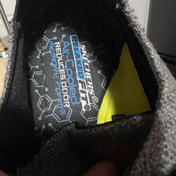 Skechers Men's Black and Gray Loafers - Picture 2 of 5